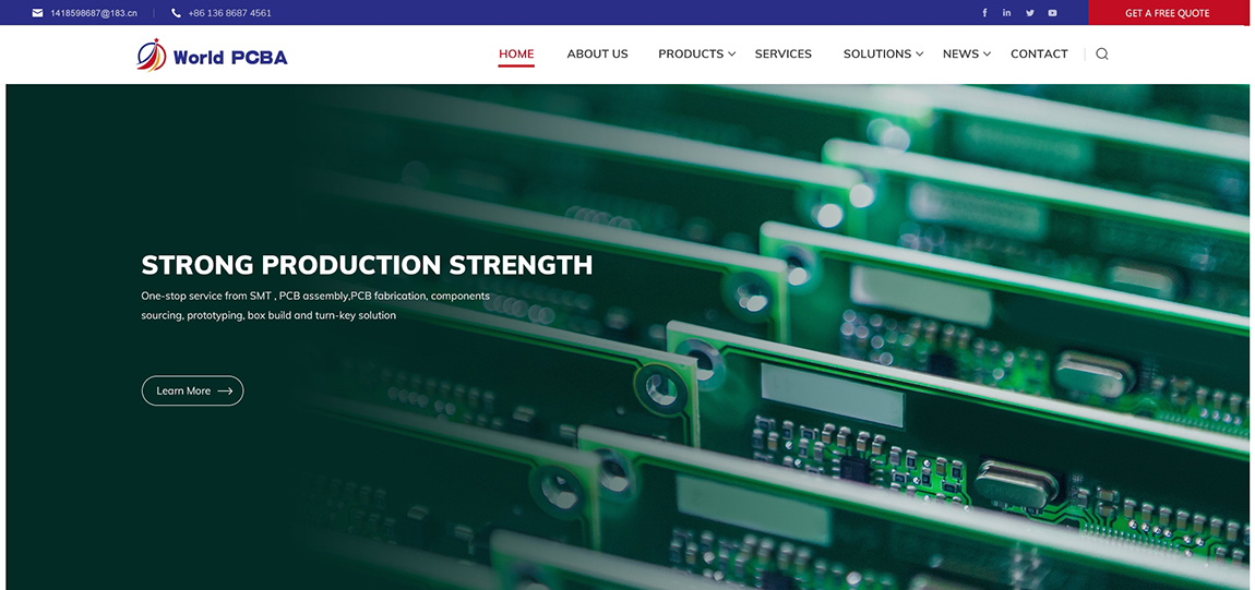 鼎崋科技外貿網站設計效果圖